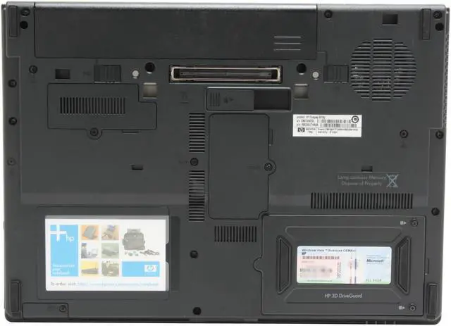 Alt view image 10 of 13 - HP Compaq Laptop Intel Core 2 Duo T7100 1GB Memory 80GB HDD ATI Mobility Radeon X2300 14.1" Windows Vista Business 6910p(RM230UT#ABA)