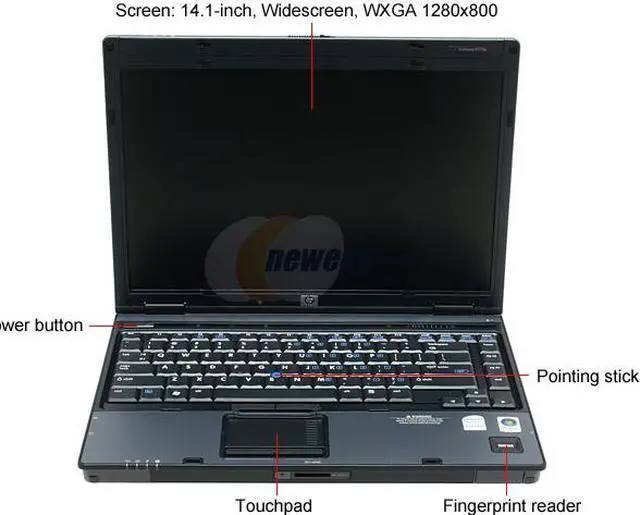 Alt view image 3 of 13 - HP Compaq Laptop Intel Core 2 Duo T7100 1GB Memory 80GB HDD ATI Mobility Radeon X2300 14.1" Windows Vista Business 6910p(RM230UT#ABA)