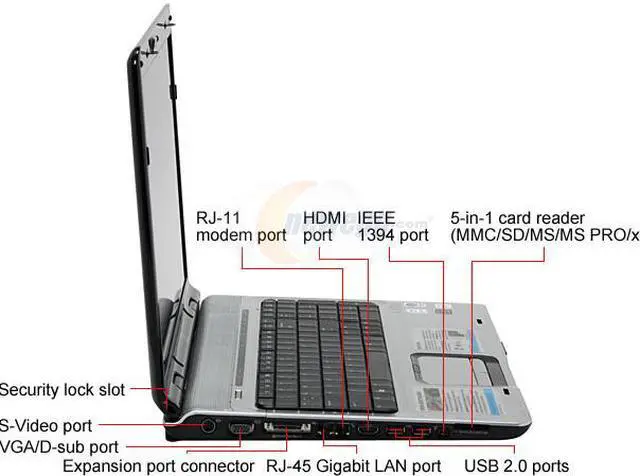 Alt view image 4 of 15 - HP Laptop Pavilion Intel Core 2 Duo T5250 2GB Memory 320GB HDD NVIDIA GeForce 8600M GS 17.0" Windows Vista Home Premium DV9650US(GS744UA)