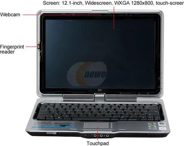 Alt view image 2 of 16 - HP Pavilion TX1305US(GS866UA) 1GB Memory 12.1" 1280 x 800 Tablet PC Windows Vista Home Premium