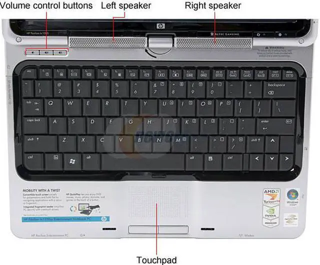 Alt view image 4 of 16 - HP Pavilion TX1305US(GS866UA) 1GB Memory 12.1" 1280 x 800 Tablet PC Windows Vista Home Premium