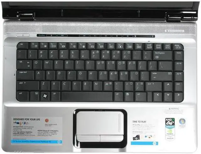 Alt view image 4 of 9 - HP Pavilion 15.4" AMD Athlon 64 X2 TK-53 1GB Memory Windows Vista Home Premium DV6405US(GA445UAR)