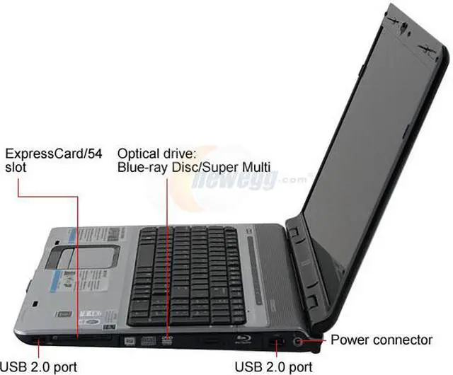 Alt view image 2 of 16 - HP Laptop Pavilion Intel Core 2 Duo T7250 3GB Memory 500GB HDD NVIDIA GeForce 8600M GS 17.0" Windows Vista Home Premium DV9750US(KC349UA)