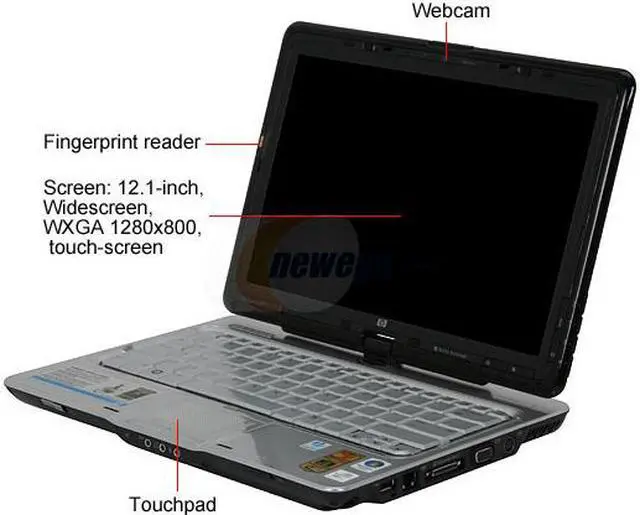 Alt view image 2 of 15 - HP Pavilion tx2120us 4GB Memory 12.1" 1280 x 800 Tablet PC Windows Vista Home Premium