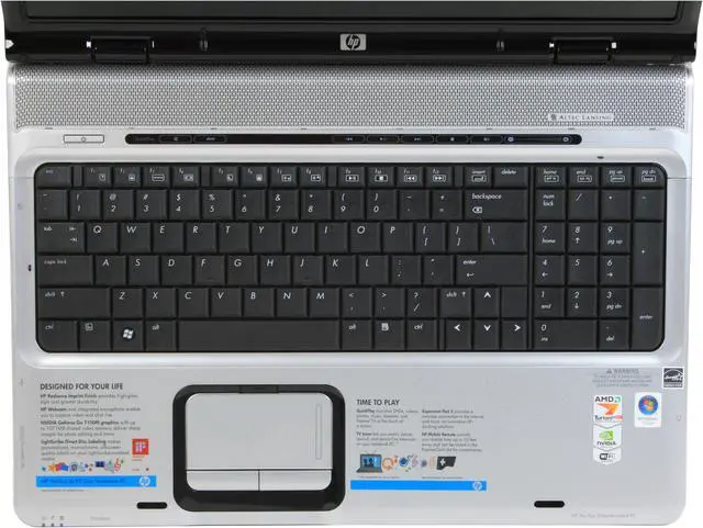 Alt view image 13 of 17 - HP Laptop Pavilion AMD Turion 64 X2 TL-60 3GB Memory 250GB HDD NVIDIA GeForce 7150M 17.0" Windows Vista Home Premium dv9910us