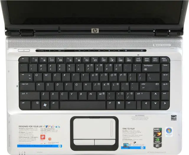 Alt view image 10 of 18 - HP Laptop Pavilion AMD Turion 64 X2 TL-60 3GB Memory 200GB HDD NVIDIA GeForce 7150M 15.4" Windows Vista Home Premium DV6911US