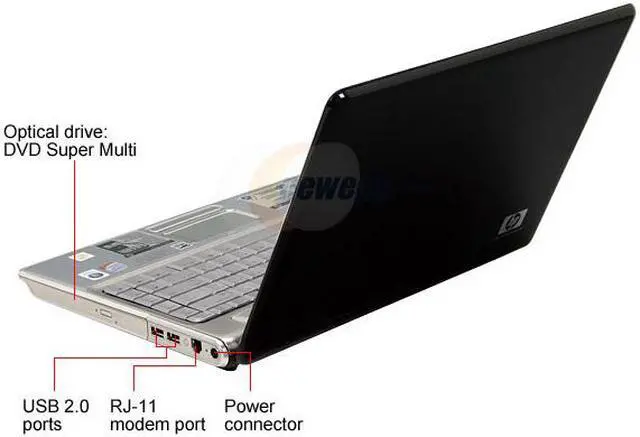 Alt view image 3 of 20 - HP Laptop Pavilion Intel Core 2 Duo P7350 4GB Memory 320GB HDD Intel GMA X4500 14.1" Windows Vista Home Premium 64-bit dv4-1020us
