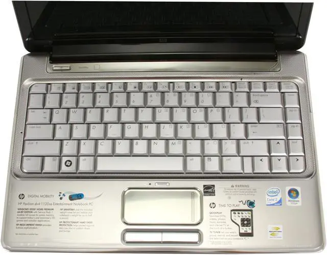Alt view image 10 of 18 - HP Laptop Pavilion Intel Core 2 Duo T5800 4GB Memory 250GB HDD Intel GMA 4500MHD 14.1" Windows Vista Home Premium 64-bit dv4-1120us
