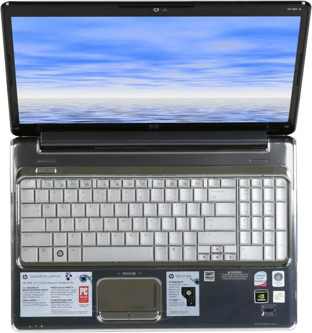 Alt view image 7 of 12 - HP Laptop Intel Core 2 Duo P8600 4GB Memory 500GB HDD NVIDIA GeForce 9600M GT 16.0" Windows Vista Home Premium 64-bit HDX 16-1140US
