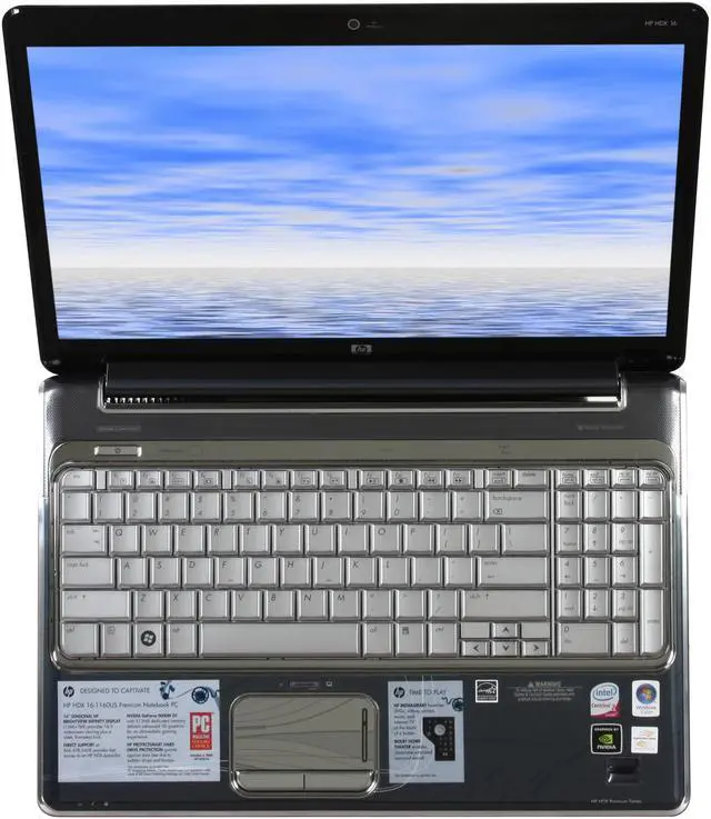 Alt view image 7 of 12 - HP Laptop Intel Core 2 Duo P8600 6GB Memory 500GB HDD NVIDIA GeForce 9600M GT 16.0" Windows Vista Home Premium 64-bit HDX 16-1160US
