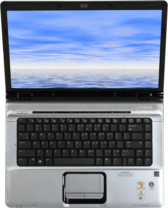 Alt view image 7 of 12 - HP Laptop Pavilion AMD Turion 64 X2 TL-60 3GB Memory 160GB HDD NVIDIA GeForce 7150M 15.4" Windows Vista Home Premium dv6810us