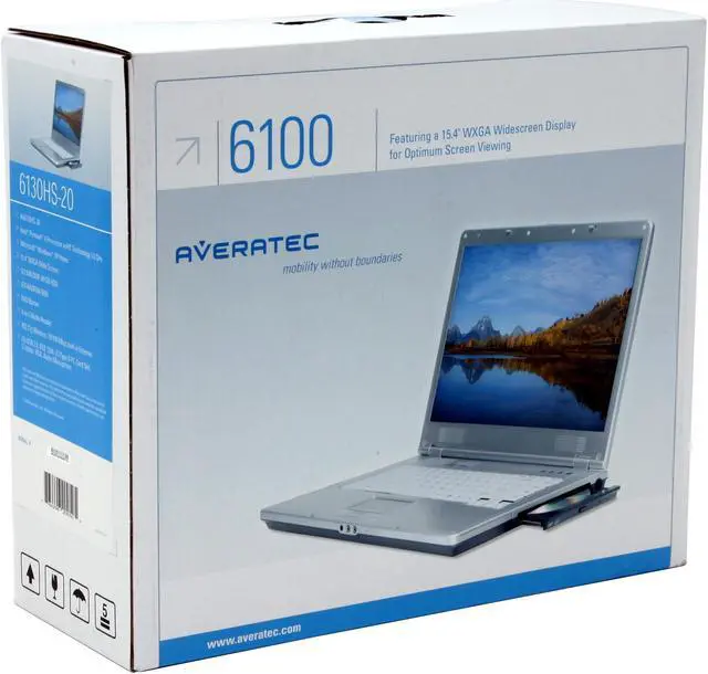 Alt view image 11 of 11 - AVERATEC Laptop 3.00GHz 512MB Memory 60GB HDD ATI Mobility Radeon 9600 15.4" Windows XP Home AV6130HS