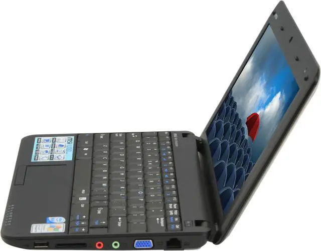 Alt view image 2 of 14 - MSI Wind U100-053US Black Intel Atom N270(1.60 GHz) 10.0" WSVGA 1GB Memory 80GB HDD NetBook