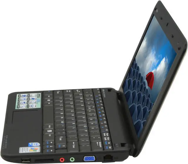 Alt view image 2 of 18 - MSI Wind U100-016US Black Intel Atom N270(1.60 GHz) 10.0" WSVGA 1GB Memory 120GB HDD NetBook
