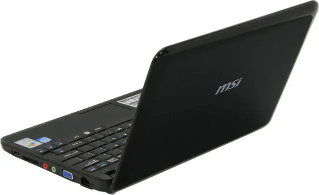 Alt view image 3 of 18 - MSI Wind U100-016US Black Intel Atom N270(1.60 GHz) 10.0" WSVGA 1GB Memory 120GB HDD NetBook