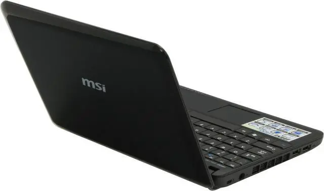 Alt view image 5 of 18 - MSI Wind U100-016US Black Intel Atom N270(1.60 GHz) 10.0" WSVGA 1GB Memory 120GB HDD NetBook