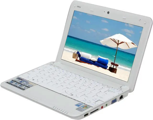 Main image of MSI Wind U100-039US Pink Intel Atom N270(1.60 GHz) 10.0" WSVGA 1GB Memory 80GB HDD NetBook