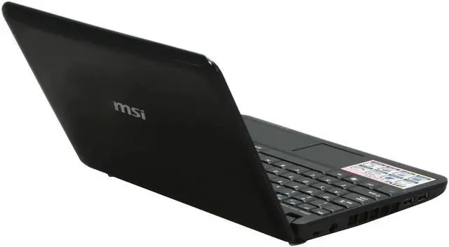 Alt view image 5 of 17 - MSI Wind U100-420US Black Intel Atom N270(1.60 GHz) 10.0" WSVGA 1GB Memory 120GB HDD Netbook