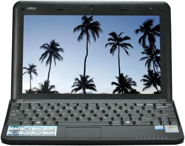 Alt view image 8 of 17 - MSI Wind U100-420US Black Intel Atom N270(1.60 GHz) 10.0" WSVGA 1GB Memory 120GB HDD Netbook
