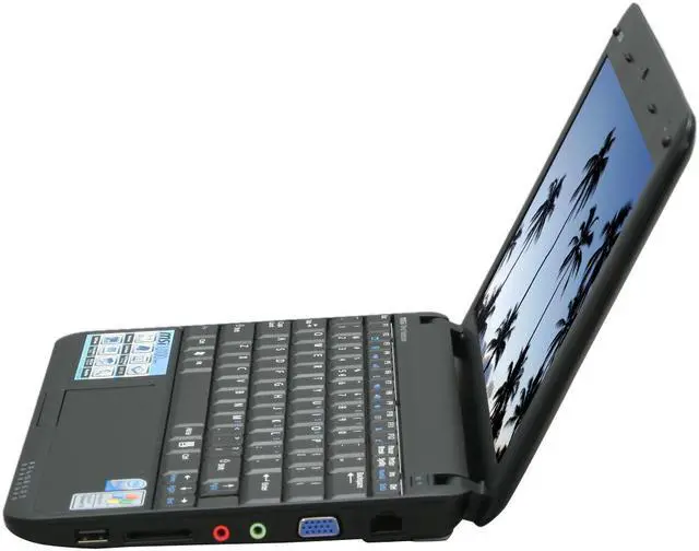 Alt view image 2 of 19 - MSI Wind U100-432US Black Intel Atom N270(1.60 GHz) 10.0" WSVGA 1GB Memory 160GB HDD Netbook