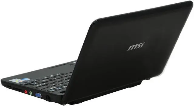 Alt view image 3 of 19 - MSI Wind U100-432US Black Intel Atom N270(1.60 GHz) 10.0" WSVGA 1GB Memory 160GB HDD Netbook