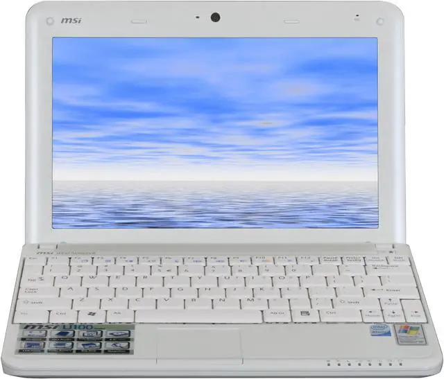 Alt view image 8 of 15 - MSI Wind U100-411US White Intel Atom N270(1.60 GHz) 10.0" WSVGA 1GB Memory 120GB HDD Netbook