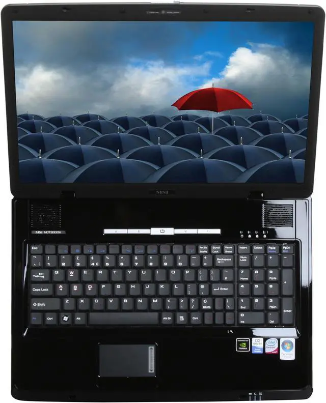 Alt view image 9 of 16 - MSI Laptop Intel Core 2 Duo T8300 3GB Memory 320GB HDD NVIDIA GeForce 8600M GT 17.0" Windows Vista Home Premium GX700(9S7-171948-225)