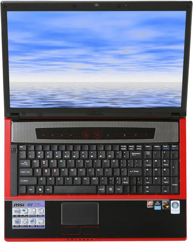 Alt view image 11 of 12 - MSI Laptop AMD Turion X2 Ultra ZM-82 4GB Memory 320GB HDD ATI Mobility Radeon HD 3850 17.0" Windows Vista Home Premium GT735-024US