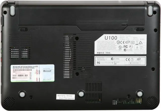Alt view image 7 of 8 - MSI Wind U100-641US Black Intel Atom N270(1.60 GHz) 10.0" WSVGA 1GB Memory 160GB HDD Netbook