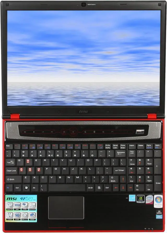 Alt view image 7 of 12 - MSI Laptop Intel Core 2 Duo P8400 4GB Memory 320GB HDD NVIDIA GeForce 9800M GS 15.4" Windows Vista Home Premium GT627-216US