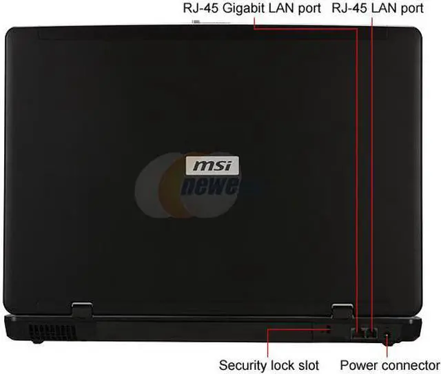 Alt view image 3 of 12 - MSI Laptop Intel Core 2 Duo T5800 4GB Memory 160GB HDD 17.0" Windows Vista Home Premium VR705