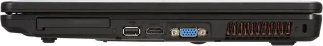 Alt view image 9 of 12 - MSI Laptop Intel Core 2 Duo T5800 4GB Memory 160GB HDD 17.0" Windows Vista Home Premium VR705