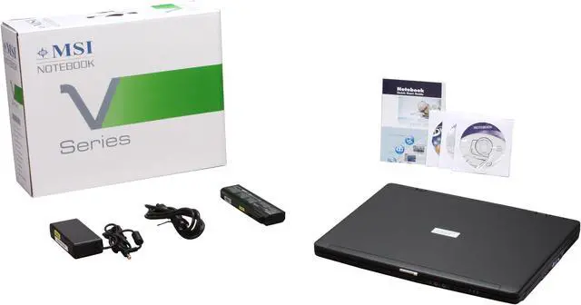 Alt view image 12 of 12 - MSI Laptop Intel Core 2 Duo T5800 4GB Memory 160GB HDD 17.0" Windows Vista Home Premium VR705
