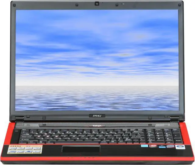 Alt view image 6 of 12 - MSI Laptop Intel Core 2 Duo P9500 4GB Memory 320GB HDD ATI Mobility Radeon HD 4850 17.0" Windows Vista Home Premium GT725-075US
