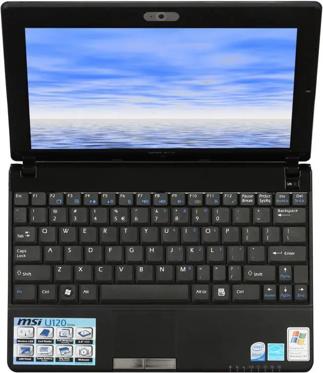 Alt view image 7 of 12 - MSI Wind U120-001US Intel Atom N270(1.60 GHz) 10.0" WSVGA 1GB Memory 160GB HDD Netbook