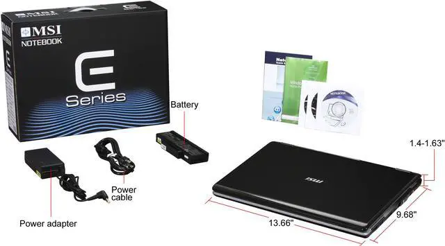 Alt view image 12 of 12 - MSI Laptop Intel Core 2 Duo P7350 4GB Memory 320GB HDD ATI Mobility Radeon HD 4670 16.0" Windows Vista Home Premium EX625-227US