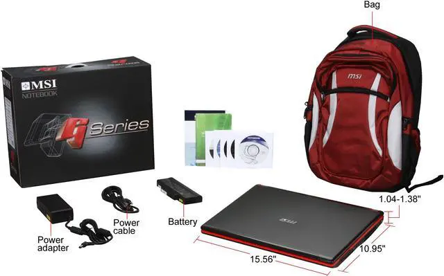 Alt view image 12 of 12 - MSI Laptop Intel Core 2 Quad Q9000 4GB Memory 320GB HDD ATI Mobility Radeon HD 4850 17.0" Windows Vista Home Premium GT725-212US