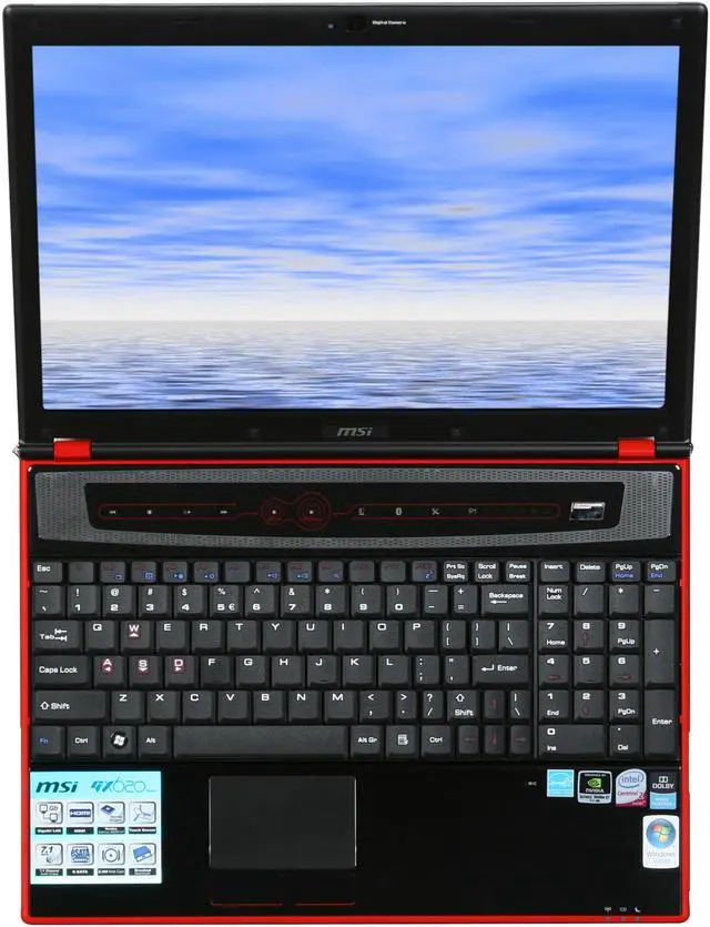 Alt view image 6 of 8 - MSI Laptop Intel Core 2 Duo P8600 4GB Memory 320GB HDD NVIDIA GeForce 9600M GT 15.4" Windows Vista Home Premium GX620-098US