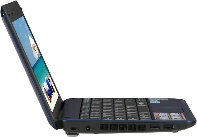 Alt view image 4 of 8 - MSI Wind U100-013US Silver Blue Intel Atom N270(1.60 GHz) 10.0" WSVGA 1GB Memory 160GB HDD Netbook