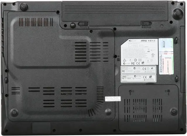 Alt view image 7 of 8 - MSI Laptop AMD Athlon 64 X2 QL-62 4GB Memory 320GB HDD NVIDIA GeForce GT 130M 15.4" Windows 7 Home Premium GX633-070US