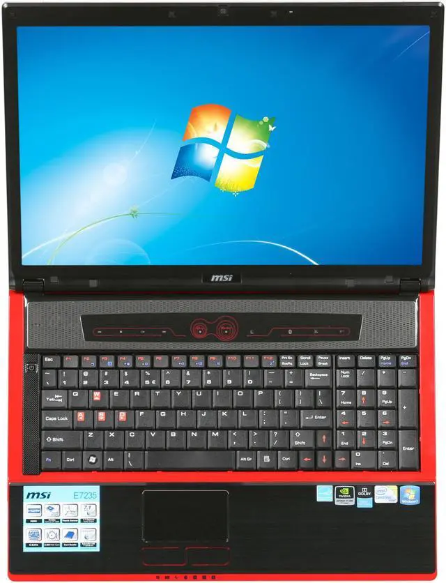 Alt view image 6 of 8 - MSI Laptop Intel Core 2 Duo P7350 4GB Memory 320GB HDD NVIDIA GeForce GT 130M 17.0" Windows 7 Home Premium E7235-295US