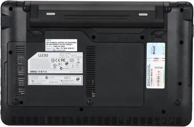 Alt view image 7 of 8 - MSI Wind12 U230-033US AMD Athlon Neo MV-40(1.60 GHz) 12.1" WXGA 2GB Memory 250GB HDD Netbook