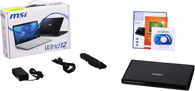 Alt view image 8 of 8 - MSI Wind12 U230-033US AMD Athlon Neo MV-40(1.60 GHz) 12.1" WXGA 2GB Memory 250GB HDD Netbook