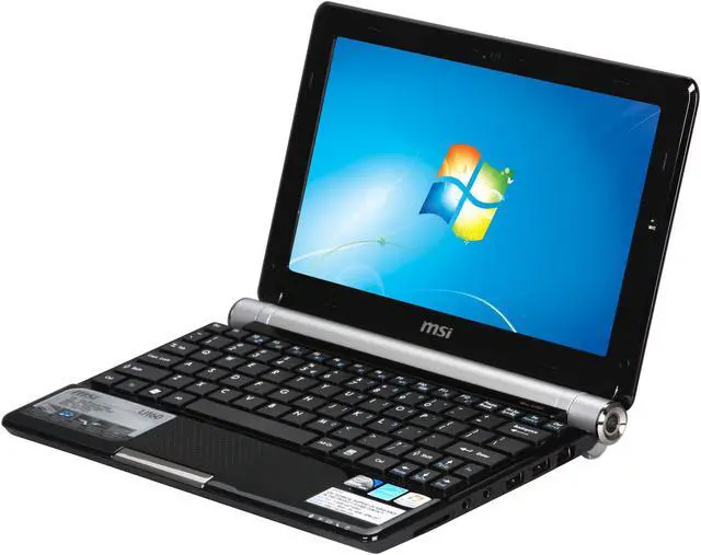 Alt view image 2 of 8 - MSI Wind U160-006US Black Intel Atom N450(1.66 GHz) 10.0" WSVGA 1GB Memory 250GB HDD Netbook