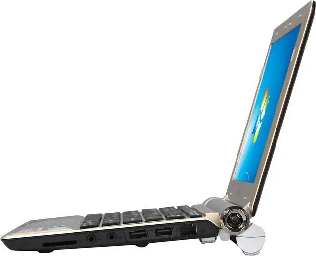 Alt view image 2 of 8 - MSI Wind U160-007US Gold Intel Atom N450(1.66 GHz) 10.0" WSVGA 1GB Memory 250GB HDD Netbook