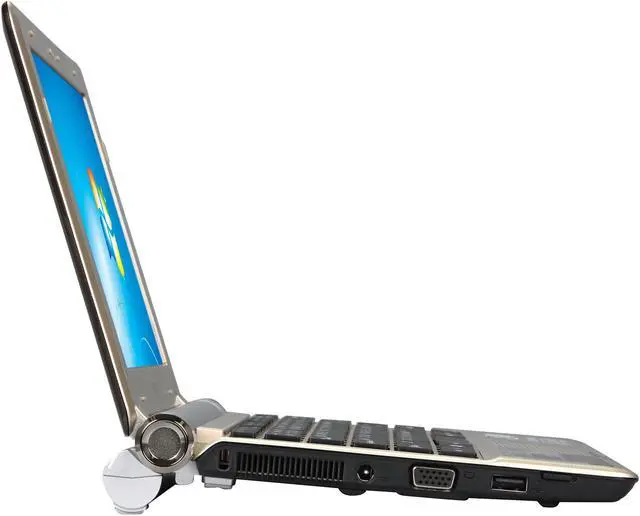Alt view image 4 of 8 - MSI Wind U160-007US Gold Intel Atom N450(1.66 GHz) 10.0" WSVGA 1GB Memory 250GB HDD Netbook