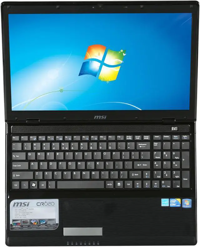Alt view image 6 of 8 - MSI Laptop Intel Core i5-430M 4GB Memory 500GB HDD Intel HD Graphics 15.6" Windows 7 Home Premium CR620-031US