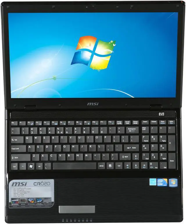 Alt view image 6 of 8 - MSI Laptop Intel Core i3-330M 4GB Memory 320GB HDD Intel HD Graphics 15.6" Windows 7 Home Premium CR620-033US