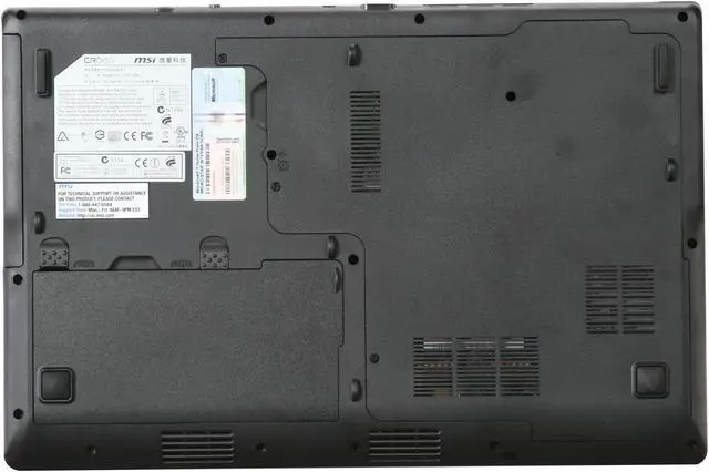 Alt view image 7 of 8 - MSI Laptop Intel Core i3-330M 4GB Memory 320GB HDD Intel HD Graphics 15.6" Windows 7 Home Premium CR620-033US