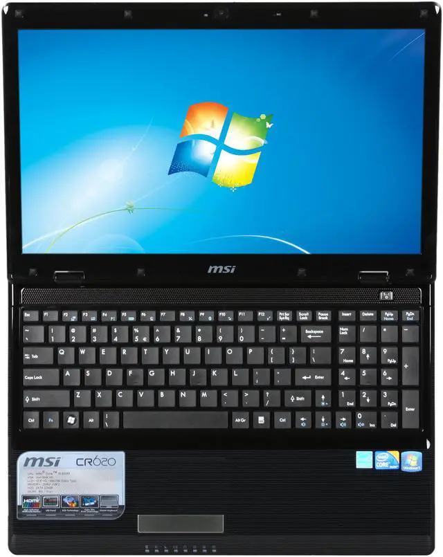 Alt view image 6 of 8 - MSI Laptop Intel Core i3-330M 4GB Memory 320GB HDD Intel HD Graphics 15.6" Windows 7 Home Premium CR620-030US